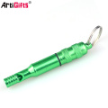 China Artigifts Keychain Factory Wholesale cheap custom metal whistle keyring